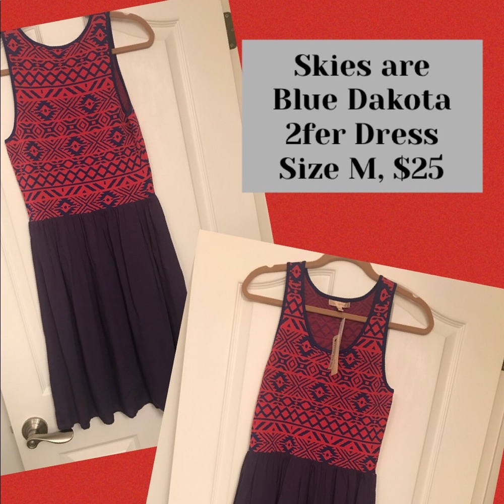 Skies are Blue Dakoda 2fer Dress